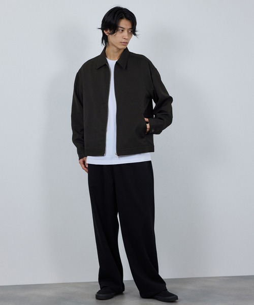 URBAN COLLECTION(アーバンコレクション)の「URBAN COLLECTION ラクウールジップアップブルゾン(ブルゾン・メンズ・ブラウン/ブラック・S/M/L/XL)」の11枚目の写真