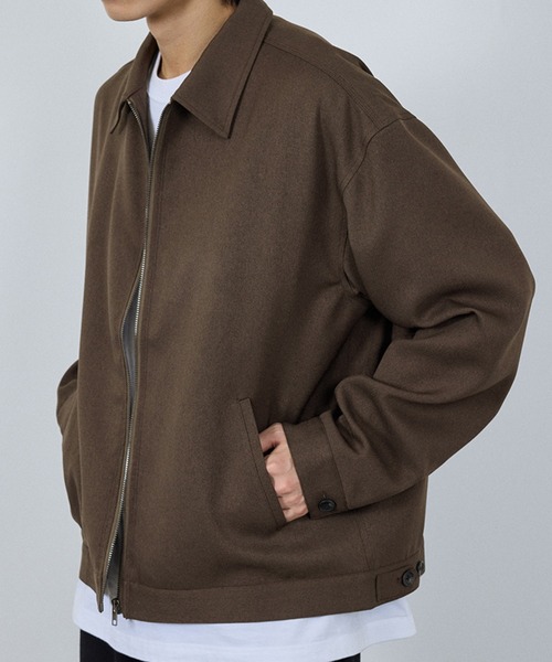 URBAN COLLECTION ラクウールジップアップブルゾン（ブルゾン）｜URBAN