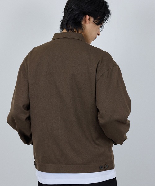 URBAN COLLECTION(アーバンコレクション)の「URBAN COLLECTION ラクウールジップアップブルゾン(ブルゾン・メンズ・ブラウン/ブラック・S/M/L/XL)」の13枚目の写真