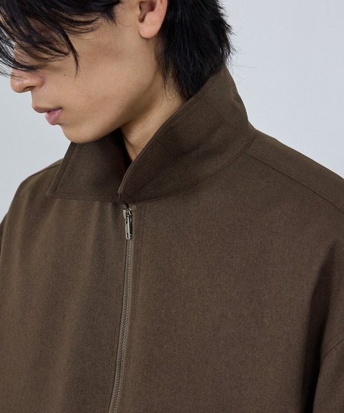 URBAN COLLECTION(アーバンコレクション)の「URBAN COLLECTION ラクウールジップアップブルゾン(ブルゾン・メンズ・ブラウン/ブラック・S/M/L/XL)」の15枚目の写真