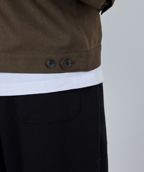 URBAN COLLECTION(アーバンコレクション)の「URBAN COLLECTION ラクウールジップアップブルゾン(ブルゾン・メンズ・ブラウン/ブラック・S/M/L/XL)」の17枚目の写真