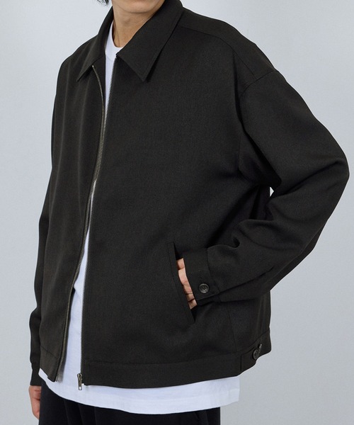 URBAN COLLECTION(アーバンコレクション)の「URBAN COLLECTION ラクウールジップアップブルゾン(ブルゾン・メンズ・ブラウン/ブラック・S/M/L/XL)」の10枚目の写真