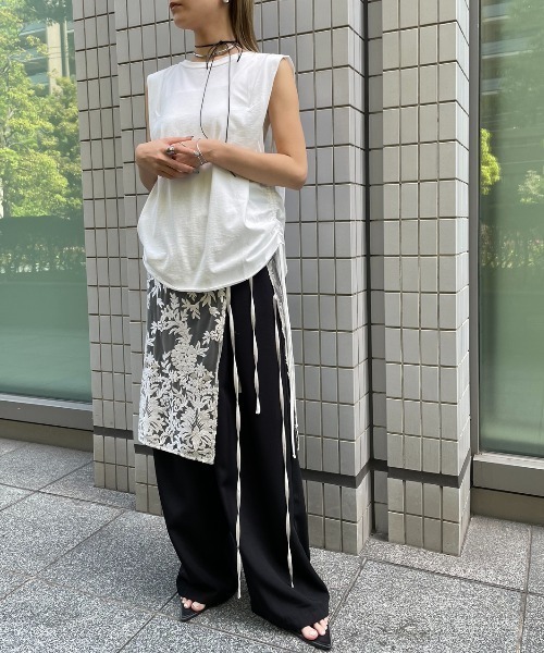 セール】【再入荷】 ダブルリボンレースラップクロス（ストール