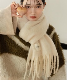 hinari(ヒナリ)のMIXフリンジマフラー(マフラー)