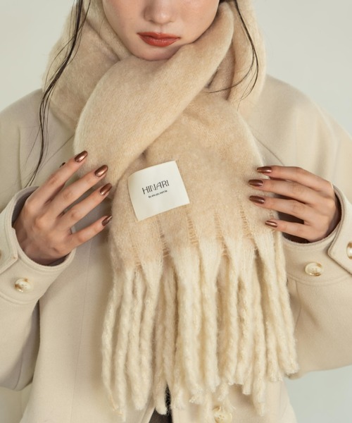 MIXフリンジマフラー（マフラー）｜hinari（ヒナリ）のファッション