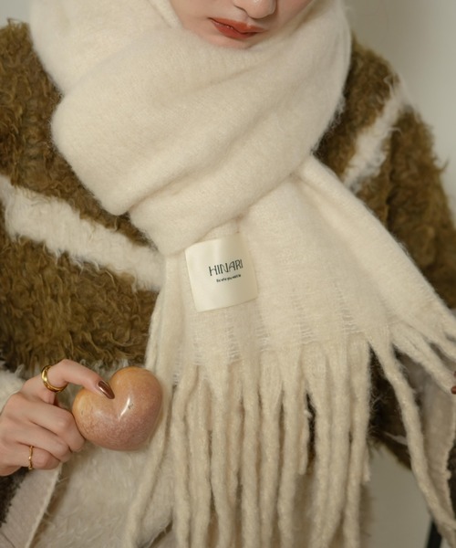 MIXフリンジマフラー（マフラー）｜hinari（ヒナリ）のファッション