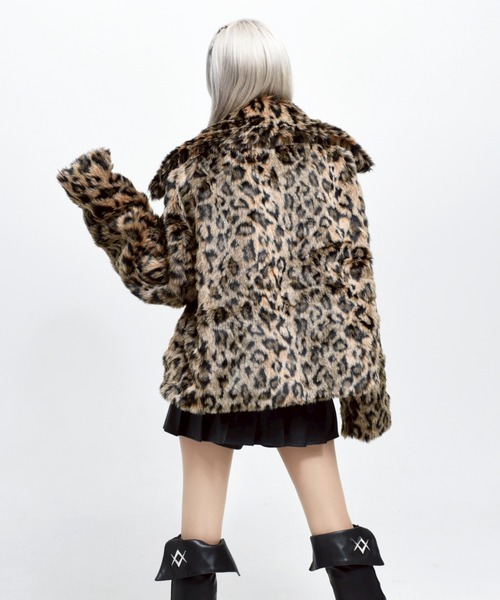 セール】『REFLEM/レフレム』ベルト付きクロップファージャケット