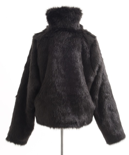 セール】『REFLEM/レフレム』ベルト付きクロップファージャケット