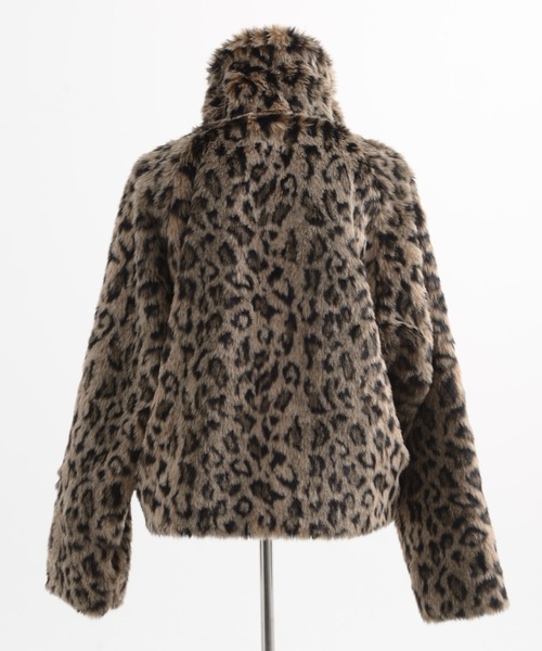 REFLEM/レフレム』ベルト付きクロップファージャケット（ブルゾン