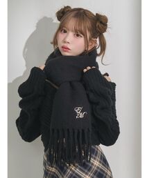 アイボリー フワフワ マフラー ロゴパッチ付き ワイズギア AKRAPOVIC（アクラポビッチ） XSR900GP フル