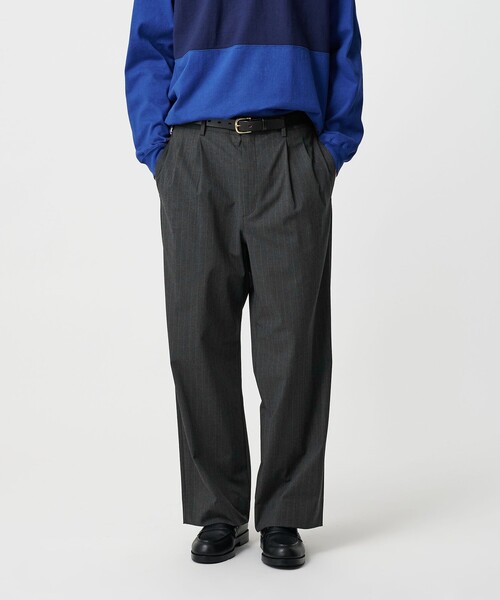 BEAUTY&YOUTH UNITED ARROWS（ビューティーアンドユースユナイテッドアローズ）の「ピンストライプ トロ 2プリーツ パンツ NO.9（スラックス・メンズ・ブラック/ダークグレー・XL/S/M/L）」の3枚目の写真