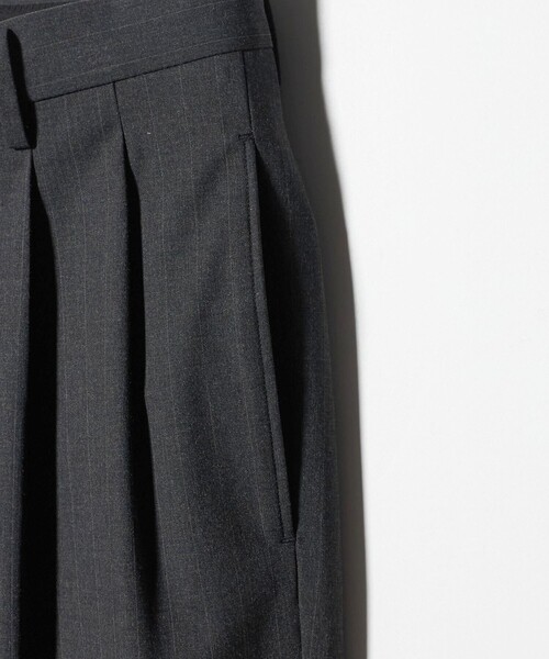 BEAUTY&YOUTH UNITED ARROWS（ビューティーアンドユースユナイテッドアローズ）の「ピンストライプ トロ 2プリーツ パンツ NO.9（スラックス・メンズ・ブラック/ダークグレー・XL/S/M/L）」の14枚目の写真