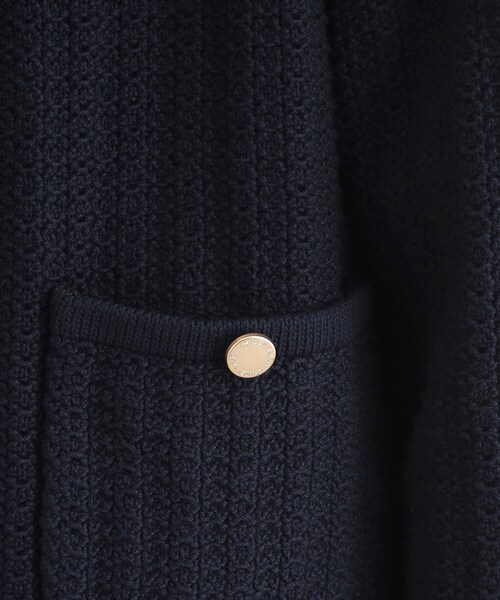 LAURA ASHLEY(ローラアシュレイ)の「【洗える/コットン100%/刻印ボタン】コームドコットンカーディガン(カーディガン/ボレロ・レディース・グレー/ネイビー・38/40)」の10枚目の写真