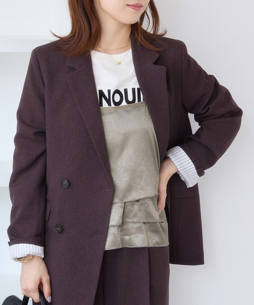 VIS（ビス）の「【WEB限定】サテンフリルビスチェ/2WAY（キャミソール・レディース・ブラック/ブラウン系その他/ベージュ系その他・FREE）」の13枚目の写真