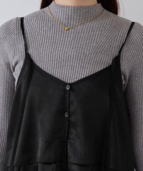 VIS（ビス）の「【WEB限定】サテンフリルビスチェ/2WAY（キャミソール・レディース・ブラック/ブラウン系その他/ベージュ系その他・FREE）」の19枚目の写真