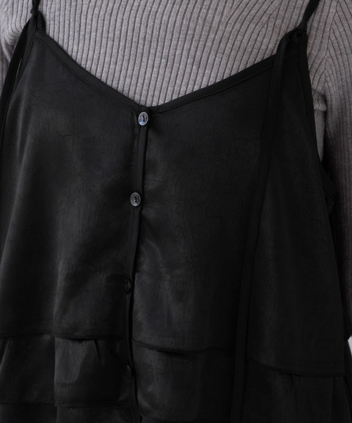 VIS（ビス）の「【WEB限定】サテンフリルビスチェ/2WAY（キャミソール・レディース・ブラック/ブラウン系その他/ベージュ系その他・FREE）」の21枚目の写真