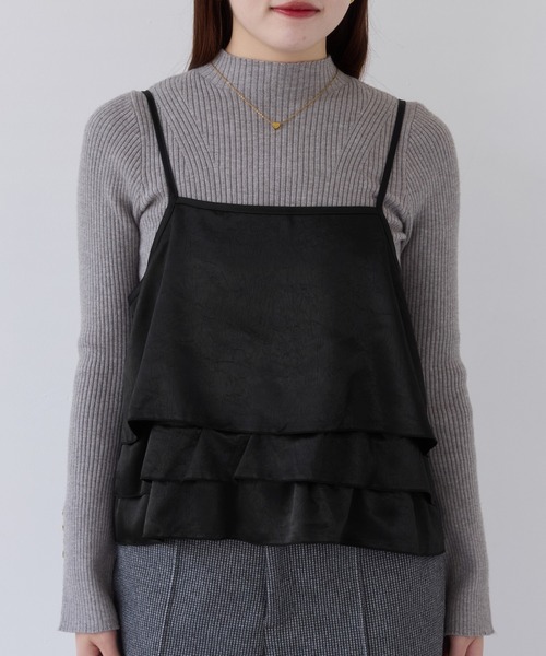 VIS（ビス）の「【WEB限定】サテンフリルビスチェ/2WAY（キャミソール・レディース・ブラック/ブラウン系その他/ベージュ系その他・FREE）」の22枚目の写真