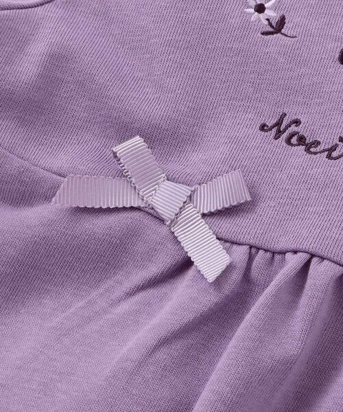 Noeil aime BeBe（ノイユエイムベベ）の「レースフリル襟インレイワンピース（ワンピース・キッズ・ピンク/パープル・90cm/100cm/130cm/110cm/120cm）」の9枚目の写真