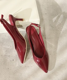 ミュール 甲ストラップ ポインテッドトゥ」に該当する