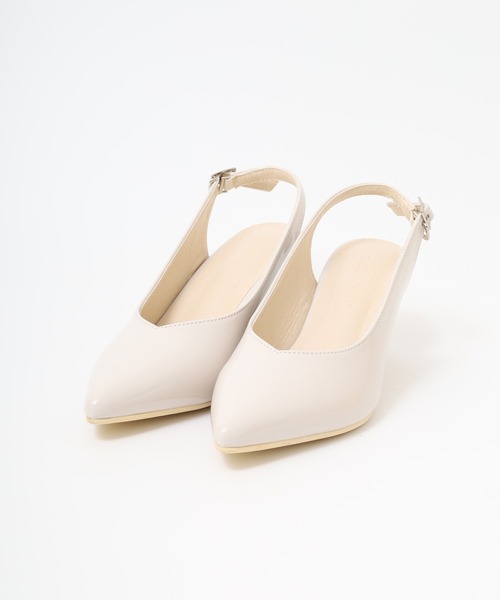 LibertyDoll(リバティードール)の「LIBERTYDOLL ポインテッドトゥ バックストラップ ミュールパンプス(パンプス・レディース・シルバー/グレイッシュベージュ/アイボリー/ブラック/レッド・L/S/LL/M)」の10枚目の写真