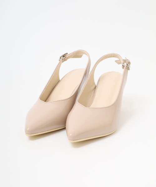 LibertyDoll(リバティードール)の「LIBERTYDOLL ポインテッドトゥ バックストラップ ミュールパンプス(パンプス・レディース・シルバー/グレイッシュベージュ/アイボリー/ブラック/レッド・L/S/LL/M)」の7枚目の写真