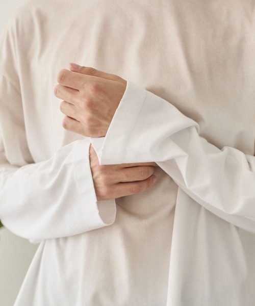 LUCY(ルーシー)の「LUCY/【25年秋冬新作】ルーズスプレーロンT(Tシャツ/カットソー・メンズ・オフホワイト/ブラック・MEDIUM/LARGE)」の22枚目の写真