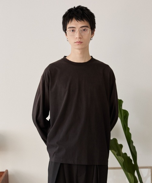 LUCY(ルーシー)の「LUCY/【25年秋冬新作】ルーズスプレーロンT(Tシャツ/カットソー・メンズ・オフホワイト/ブラック・MEDIUM/LARGE)」の5枚目の写真