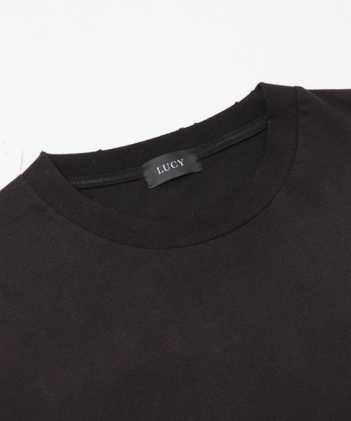LUCY(ルーシー)の「LUCY/【25年秋冬新作】ルーズスプレーロンT(Tシャツ/カットソー・メンズ・オフホワイト/ブラック・MEDIUM/LARGE)」の10枚目の写真
