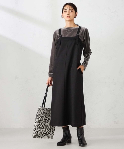 a.v.v(アーヴェヴェ)の「ギャザーベロアトップス(Tシャツ/カットソー・レディース・グレー・38)」の20枚目の写真