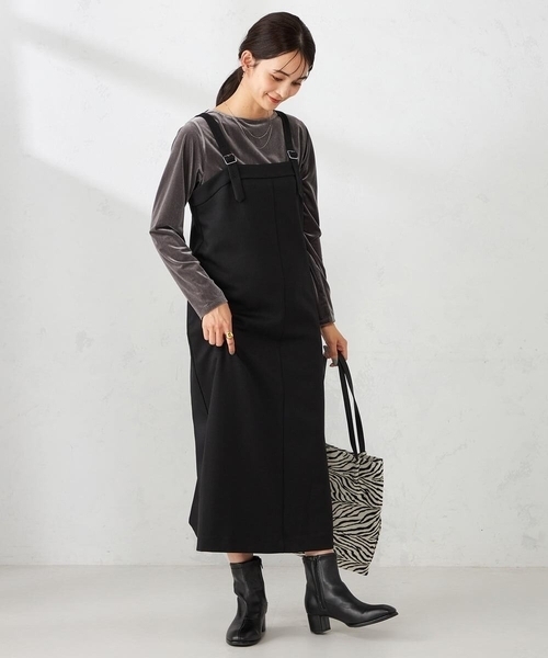 a.v.v(アーヴェヴェ)の「ギャザーベロアトップス(Tシャツ/カットソー・レディース・グレー・38)」の21枚目の写真