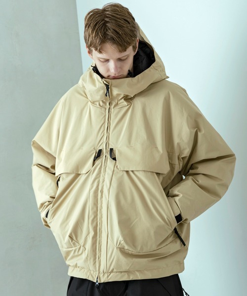 +phenix（プラスフェニックス）の「+phenix(プラスフェニックス)FISHERMANS DOWN JACKET フィッシャーマンズダウンジャケット by GORE TEX LABS ゴアテックス（防風 / 保温性)（ダウンジャケット/コート・メンズ・ブラック/ベージュ/ネイビー・S/M/L/XL）」の10枚目の写真