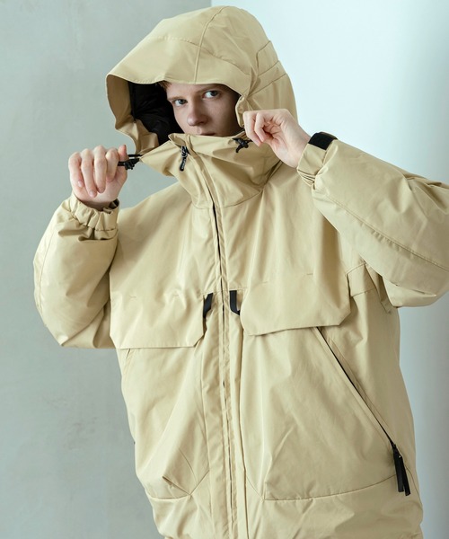 +phenix（プラスフェニックス）の「+phenix(プラスフェニックス)FISHERMANS DOWN JACKET フィッシャーマンズダウンジャケット by GORE TEX LABS ゴアテックス（防風 / 保温性)（ダウンジャケット/コート・メンズ・ブラック/ベージュ/ネイビー・S/M/L/XL）」の16枚目の写真