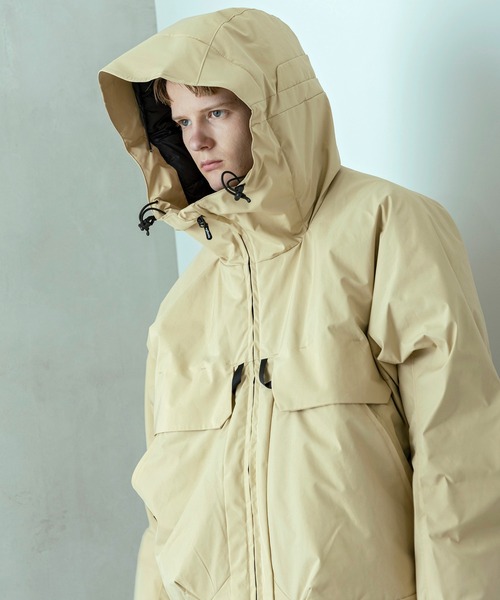 +phenix（プラスフェニックス）の「+phenix(プラスフェニックス)FISHERMANS DOWN JACKET フィッシャーマンズダウンジャケット by GORE TEX LABS ゴアテックス（防風 / 保温性)（ダウンジャケット/コート・メンズ・ブラック/ベージュ/ネイビー・S/M/L/XL）」の17枚目の写真