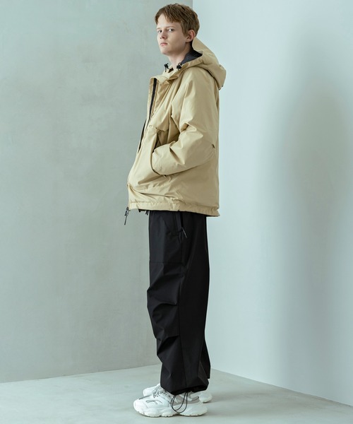 +phenix（プラスフェニックス）の「+phenix(プラスフェニックス)FISHERMANS DOWN JACKET フィッシャーマンズダウンジャケット by GORE TEX LABS ゴアテックス（防風 / 保温性)（ダウンジャケット/コート・メンズ・ブラック/ベージュ/ネイビー・S/M/L/XL）」の20枚目の写真
