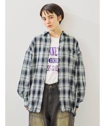 SM2 | オンブレチェック裾ドロストシャツ(シャツ/ブラウス)