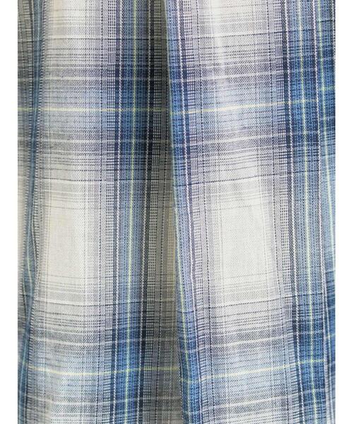 SM2（エスエムツー）の「オンブレチェック裾ドロストシャツ（シャツ/ブラウス・レディース・ブラック/イエロー/グリーン/ピンク/ネイビー・F）」の17枚目の写真