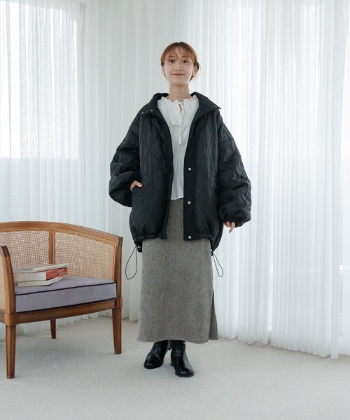 flower（フラワー）の「グリッターニットスカート2（スカート・レディース・ブラック/グレー・FREE）」の8枚目の写真