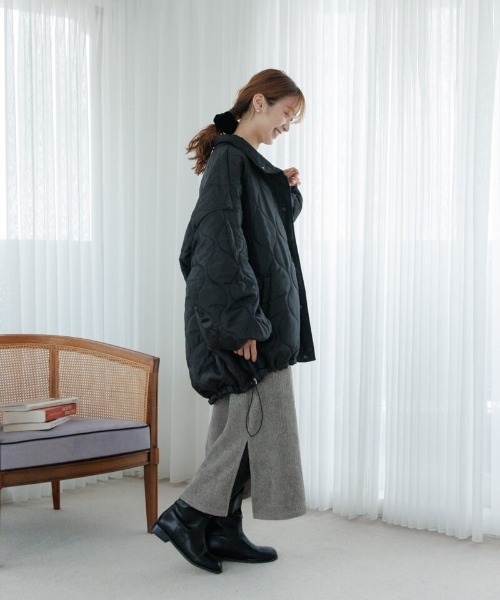 flower（フラワー）の「グリッターニットスカート2（スカート・レディース・ブラック/グレー・FREE）」の6枚目の写真