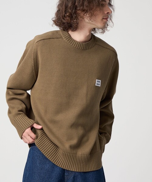 CITEN（シテン）の「＜CITEN＞ミドルゲージクルーネックニット（ニット/セーター・メンズ・モカ/ネイビー/ダークグレー/ブラック・L/M）」の14枚目の写真