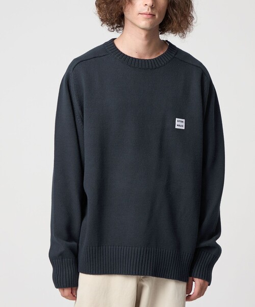 CITEN（シテン）の「＜CITEN＞ミドルゲージクルーネックニット（ニット/セーター・メンズ・モカ/ネイビー/ダークグレー/ブラック・L/M）」の18枚目の写真