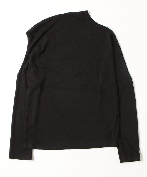FREE STYLISTS(フリー スタイリスト)の「YUGA_YGMC Half-shoulder draped top(Tシャツ/カットソー・レディース・ライトグレー/オートミール/ブラック・FREE)」の4枚目の写真