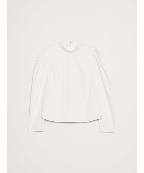 Banana Republic（バナナリパブリック）の「ストレッチ コットン パフスリーブ トップス（シャツ/ブラウス・レディース・ブラック/アイボリー・M/XS/S/L）」の9枚目の写真