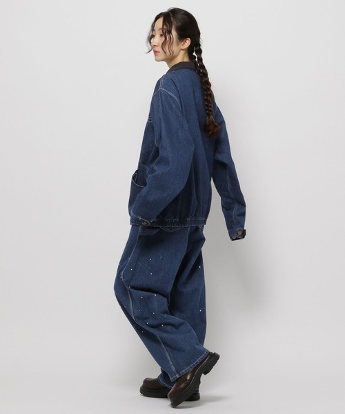 SMITH'S（スミス）の「【SMITH'S AMERICAN(スミス アメリカン)】別注 スタンドZIPジャケット（ブルゾン・レディース・レッド/ライトブラウン/ブルー・MEDIUM/LARGE）」の8枚目の写真