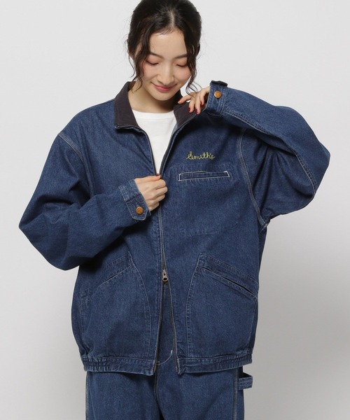 SMITH'S（スミス）の「【SMITH'S AMERICAN(スミス アメリカン)】別注 スタンドZIPジャケット（ブルゾン・レディース・レッド/ライトブラウン/ブルー・MEDIUM/LARGE）」の9枚目の写真