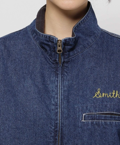 SMITH'S（スミス）の「【SMITH'S AMERICAN(スミス アメリカン)】別注 スタンドZIPジャケット（ブルゾン・レディース・レッド/ライトブラウン/ブルー・MEDIUM/LARGE）」の16枚目の写真