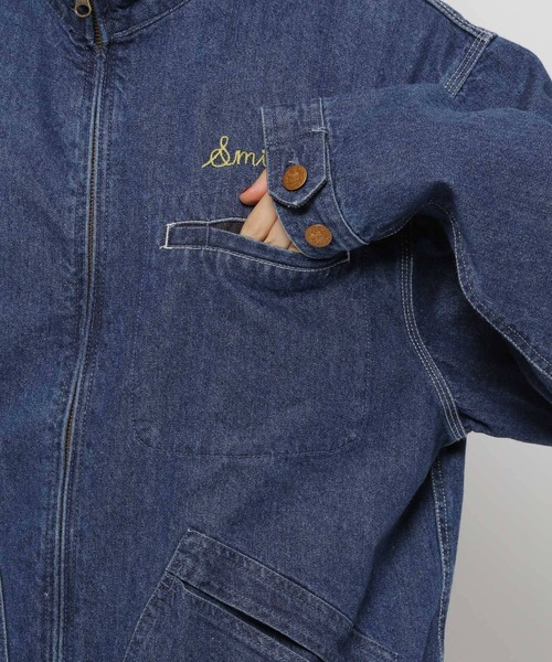 SMITH'S（スミス）の「【SMITH'S AMERICAN(スミス アメリカン)】別注 スタンドZIPジャケット（ブルゾン・レディース・レッド/ライトブラウン/ブルー・MEDIUM/LARGE）」の19枚目の写真