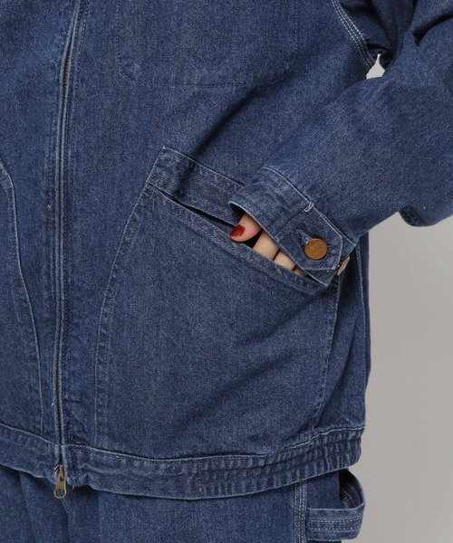 SMITH'S（スミス）の「【SMITH'S AMERICAN(スミス アメリカン)】別注 スタンドZIPジャケット（ブルゾン・レディース・レッド/ライトブラウン/ブルー・MEDIUM/LARGE）」の20枚目の写真