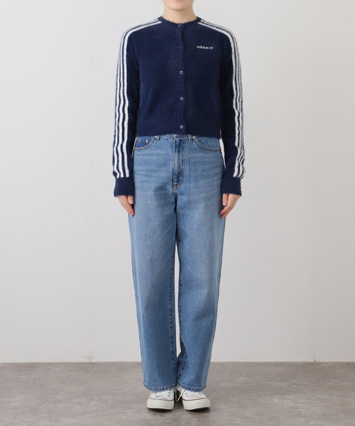 adidas(アディダス)の「adidas / アディダス FLUFFY CARDIGAN(カーディガン/ボレロ・レディース・ネイビー/グリーン・SMALL)」の8枚目の写真