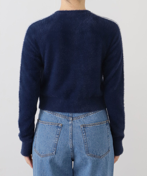 adidas(アディダス)の「adidas / アディダス FLUFFY CARDIGAN(カーディガン/ボレロ・レディース・ネイビー/グリーン・SMALL)」の13枚目の写真