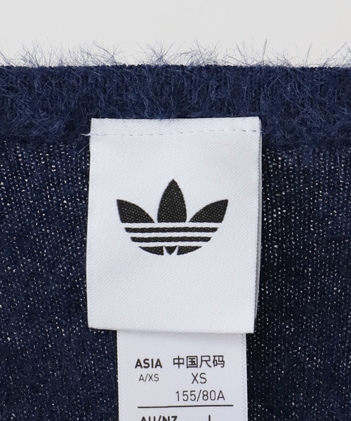 adidas(アディダス)の「adidas / アディダス FLUFFY CARDIGAN(カーディガン/ボレロ・レディース・ネイビー/グリーン・SMALL)」の3枚目の写真